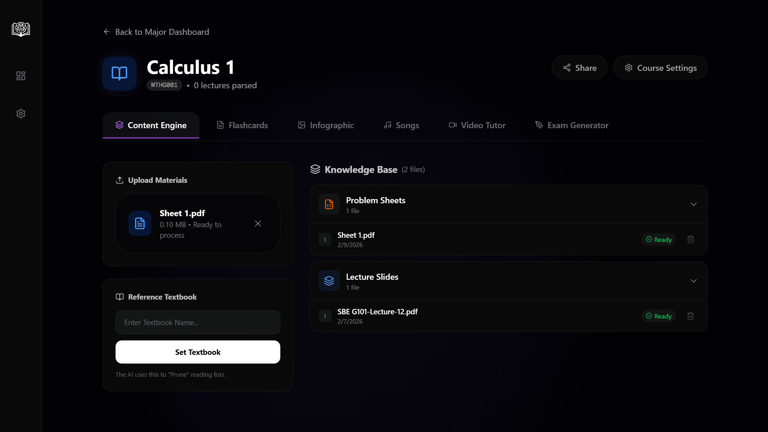 Notiva course interface